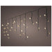 Lumineo Led Snoer Icicle Twinkle 119 Led'S 500 Cm Soft Gold Zwart