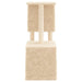 Kattenmeubel met sisal krabpalen 86 cm crèmekleurig