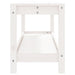 Tuinbank 108x35x45 cm massief grenenhout wit