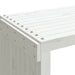 Tuinbankje verlengbaar 212,5x40,5x45 cm massief grenenhout wit