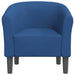 Kuipstoel stof blauw