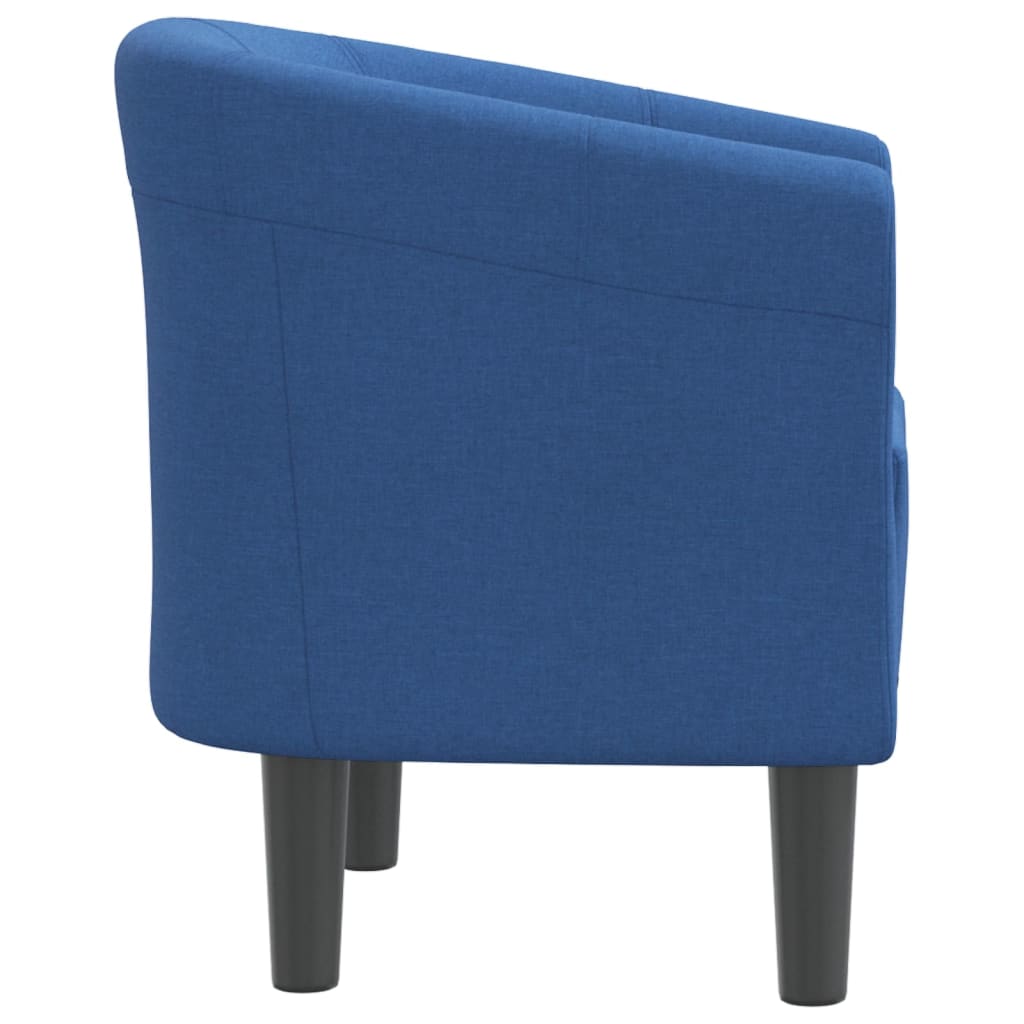 Kuipstoel stof blauw