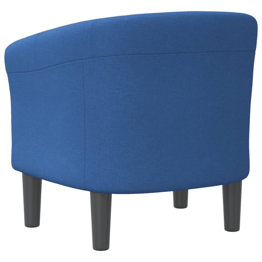 Kuipstoel stof blauw