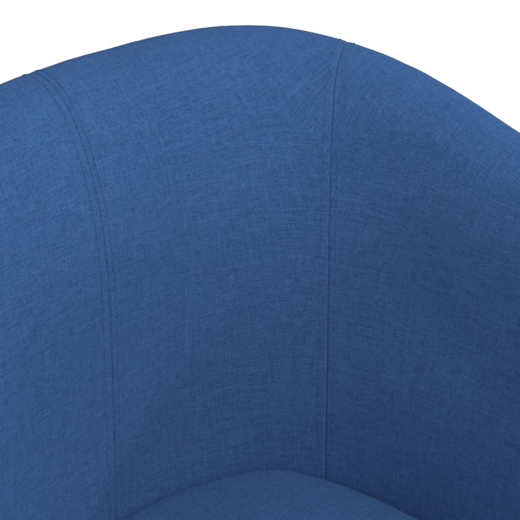 Kuipstoel stof blauw