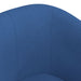 Kuipstoel stof blauw