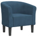 Kuipstoel fluweel donkerblauw