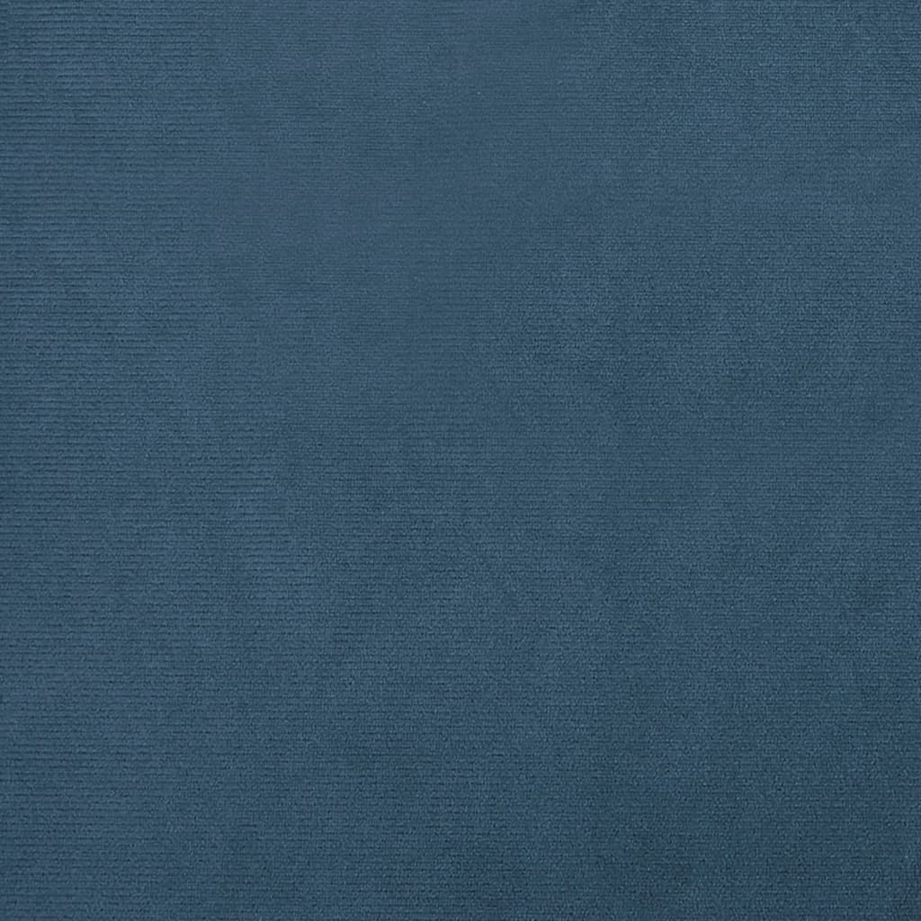 Kuipstoel fluweel donkerblauw