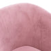 Kuipstoel fluweel roze