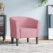 Kuipstoel fluweel roze