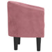 Kuipstoel fluweel roze