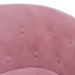 Kuipstoel fluweel roze