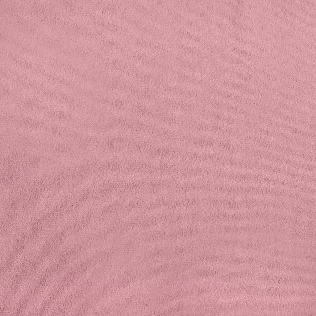 Kuipstoel fluweel roze