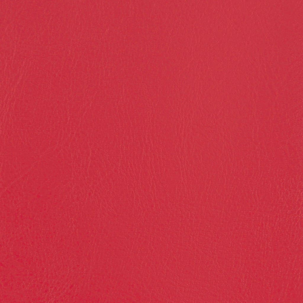Kuipstoel kunstleer rood