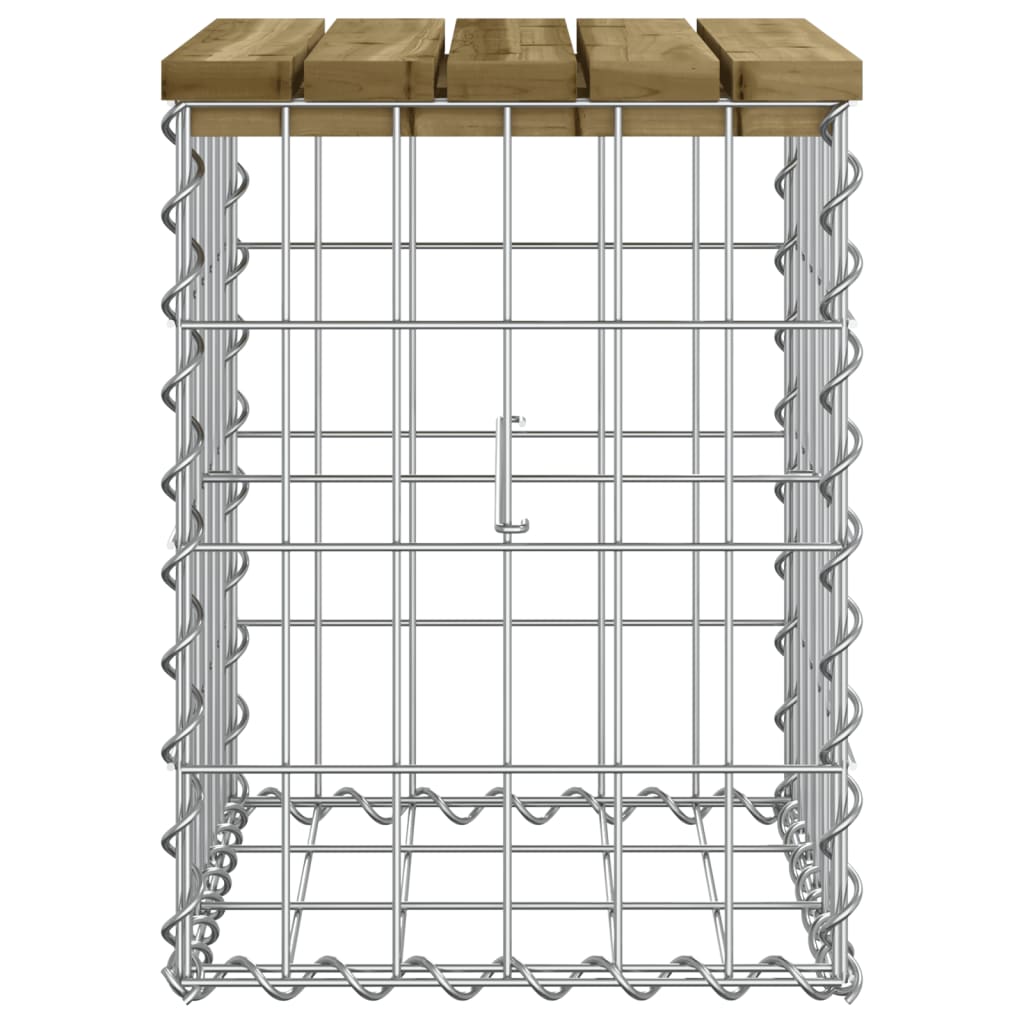 Tuinbank schanskorfontwerp 33x31x42 cm geïmpregneerd grenenhout