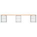 Tuinbank Schanskorfontwerp 203x31x42 cm massief grenenhout