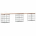 Tuinbank Schanskorfontwerp 203x31x42 cm massief grenenhout