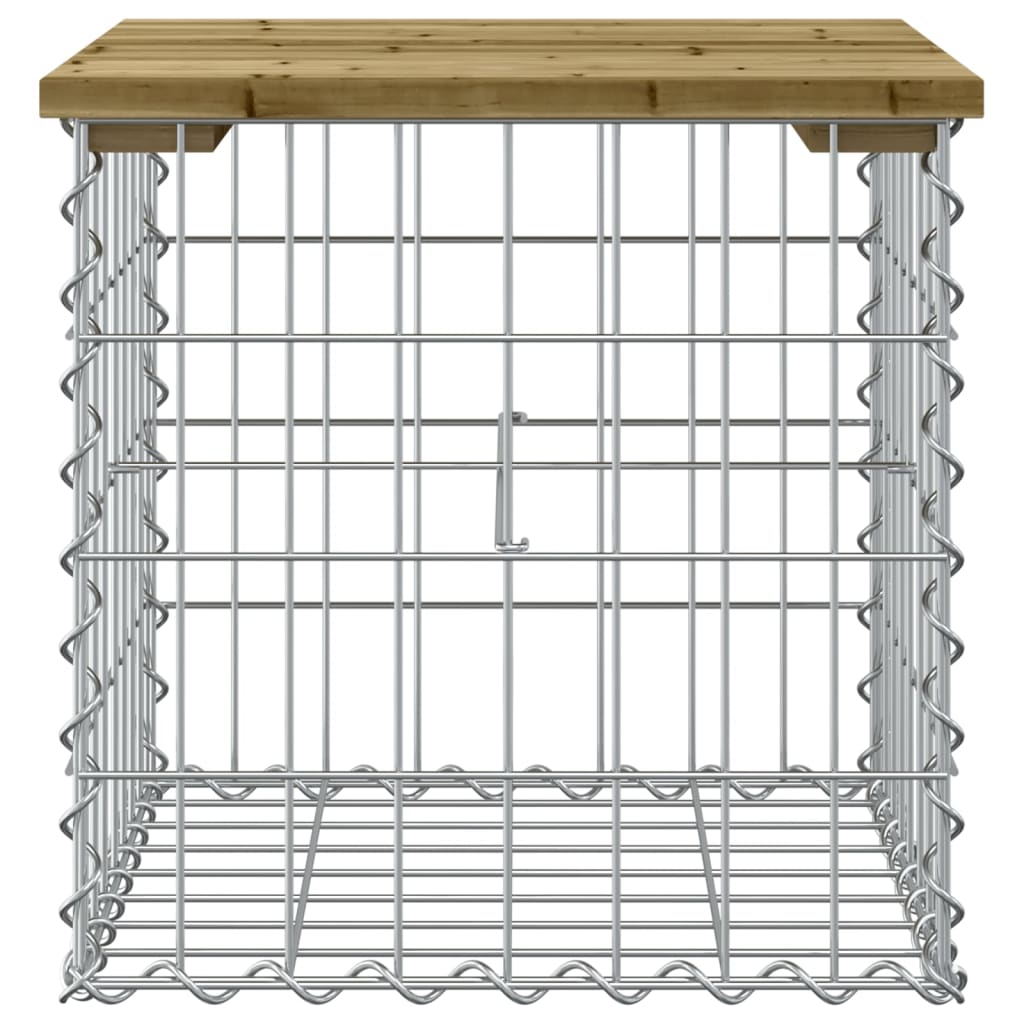 Tuinbank schanskorfontwerp 43x44x42 cm geïmpregneerd grenenhout