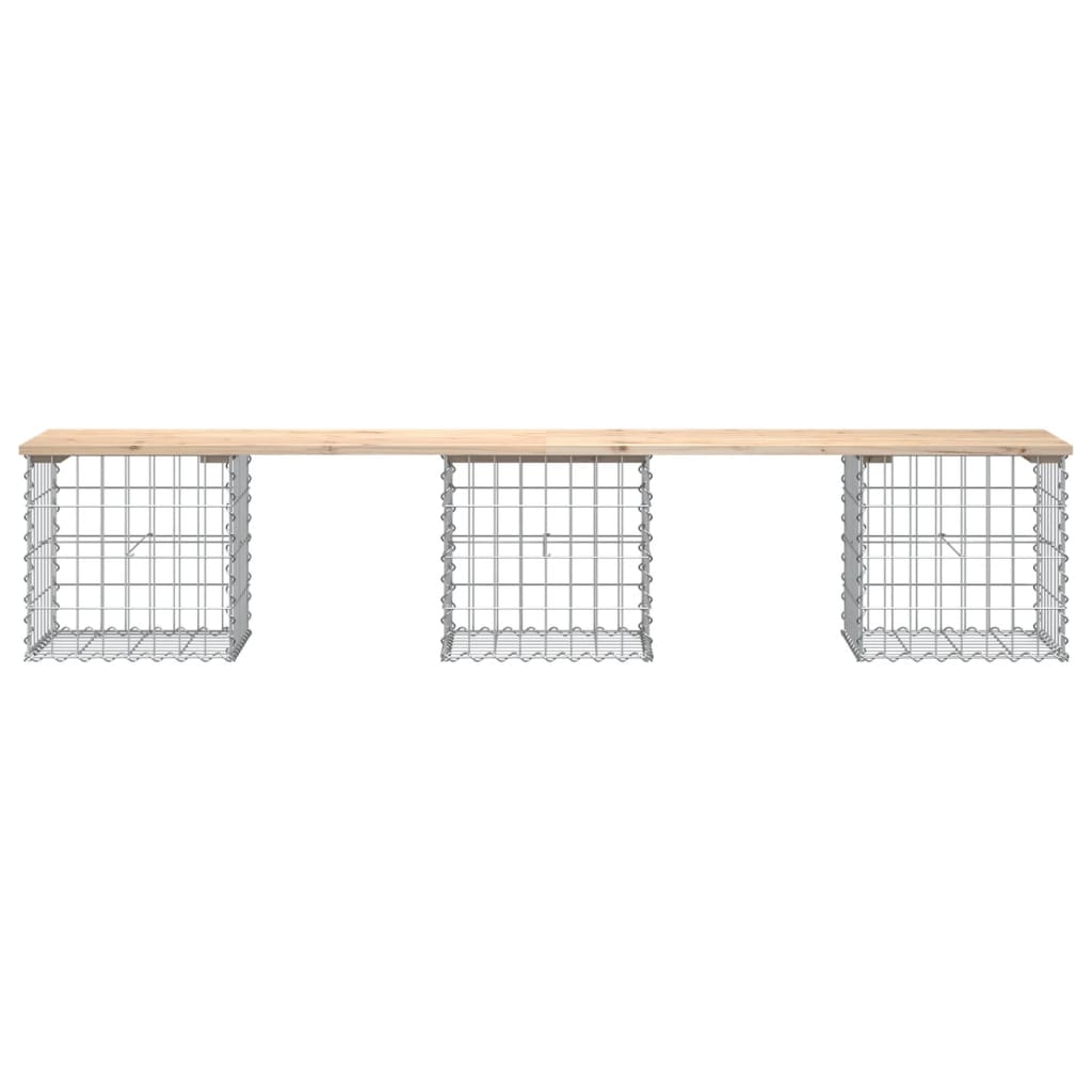 Tuinbank Schanskorfontwerp 203x44x42 cm massief grenenhout