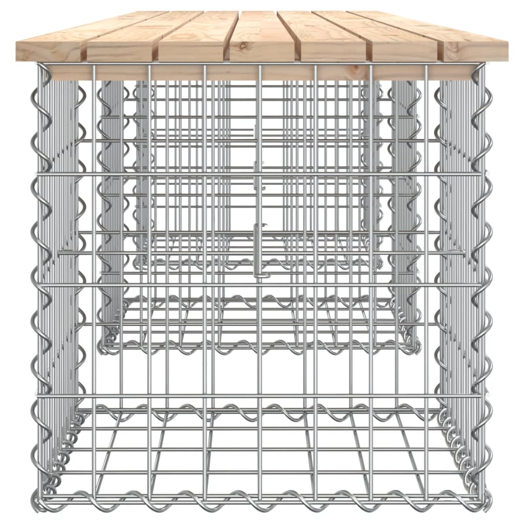 Tuinbank Schanskorfontwerp 203x44x42 cm massief grenenhout