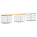 Tuinbank Schanskorfontwerp 203x44x42 cm massief grenenhout