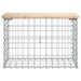 Tuinbank schanskorfontwerp 63x31,5x42 cm massief grenenhout