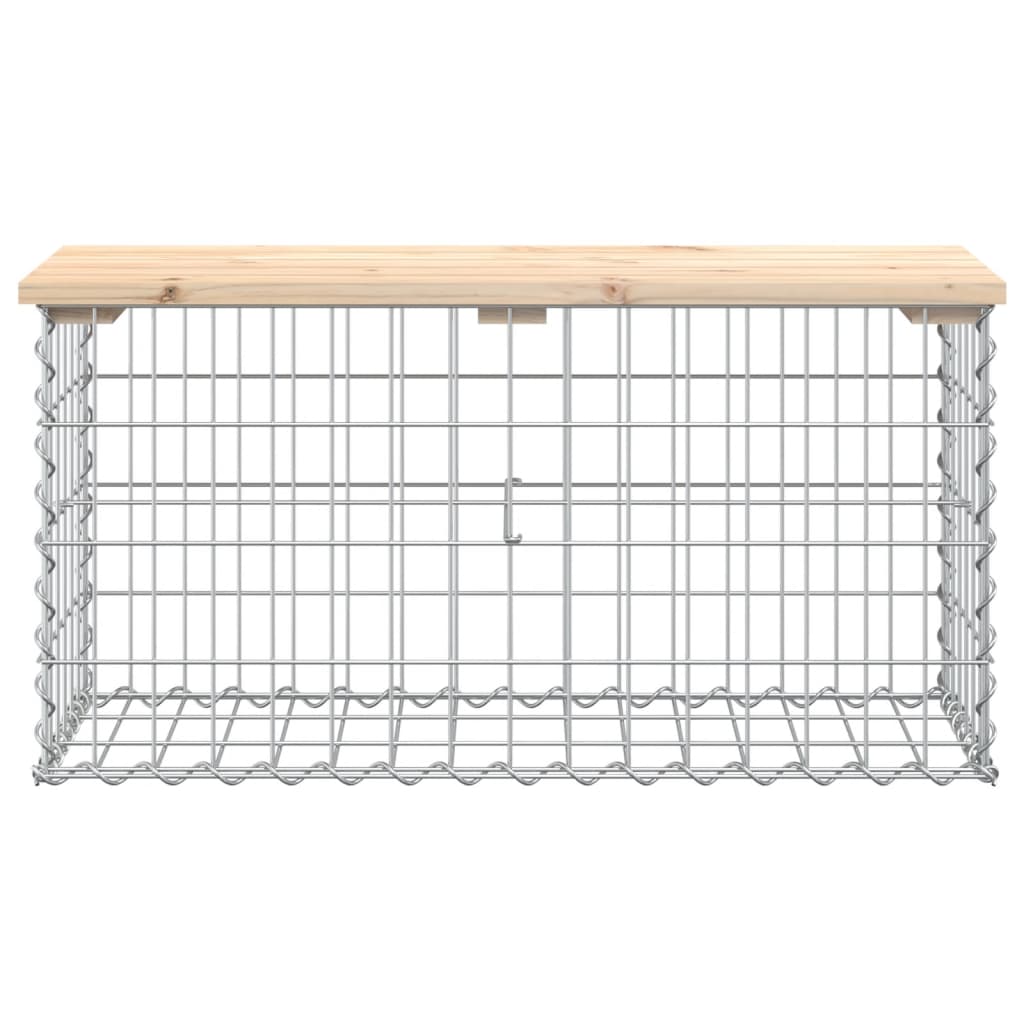 Tuinbank schanskorfontwerp 83x31,5x42 cm massief grenenhout