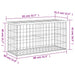 Tuinbank schanskorfontwerp 83x31,5x42 cm massief grenenhout