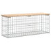 Tuinbank schanskorfontwerp 103x31,5x42 cm massief grenenhout