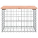 Tuinbank schanskorfontwerp 63x44x42 cm massief douglashout