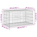 Tuinbank Schanskorfontwerp 103x44x42 cm massief grenenhout