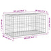 Tuinbank schanskorfontwerp 103x44x42 cm massief douglashout