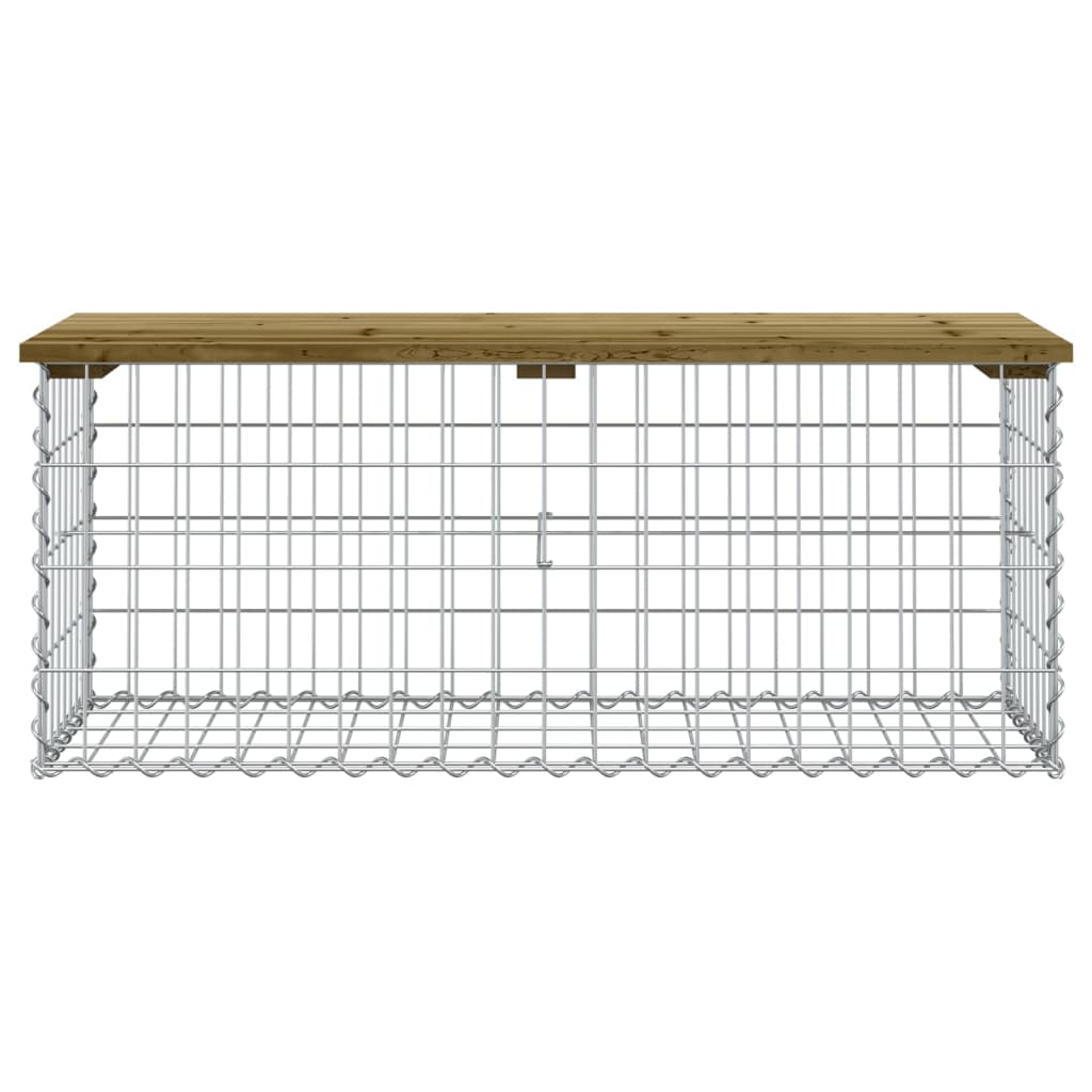 Tuinbank schanskorfontwerp 103x44x42 cm geïmpregneerd hout