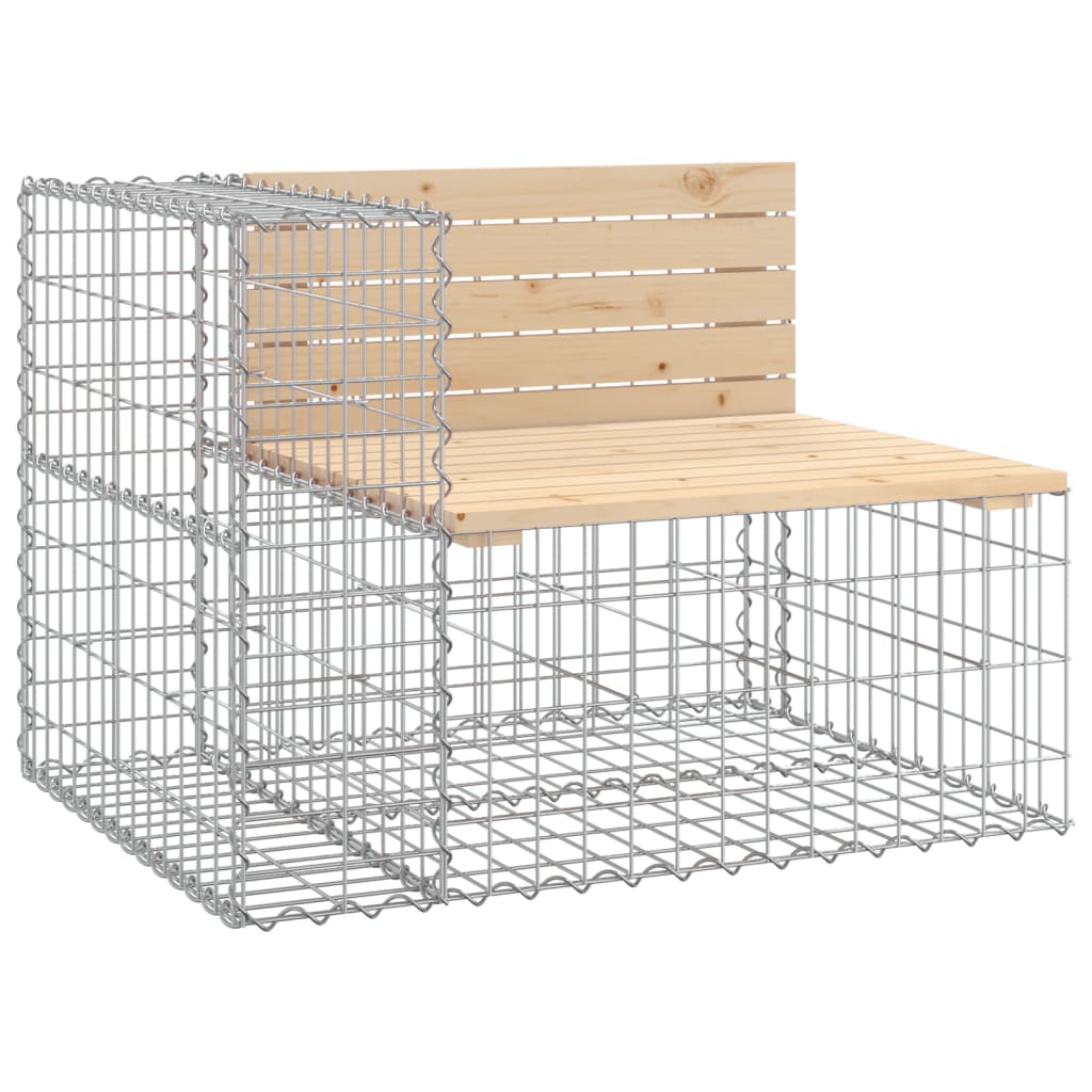 Tuinbank schanskorfontwerp 92x71x65,5 cm massief grenenhout