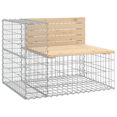Tuinbank schanskorfontwerp 92x71x65,5 cm massief grenenhout