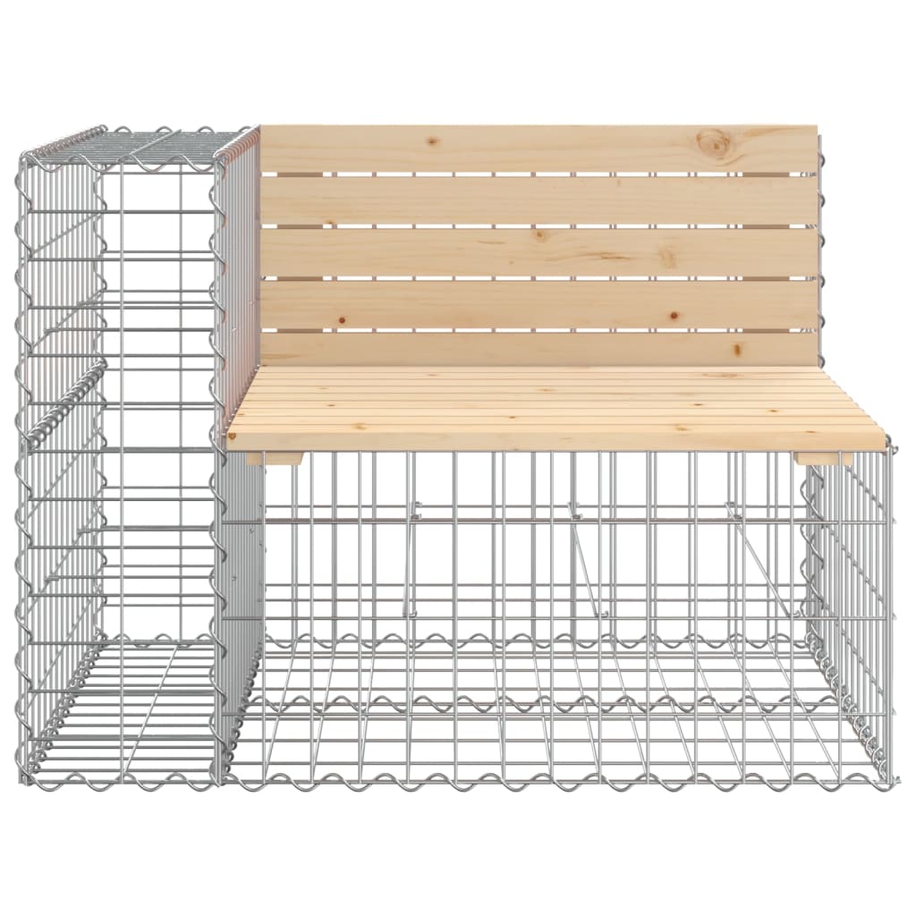 Tuinbank schanskorfontwerp 92x71x65,5 cm massief grenenhout