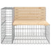 Tuinbank schanskorfontwerp 92x71x65,5 cm massief grenenhout