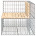 Tuinbank schanskorfontwerp 92x71x65,5 cm massief grenenhout