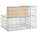 Tuinbank schanskorfontwerp 92x71x65,5 cm massief grenenhout