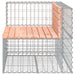 Tuinbank schanskorfontwerp 92x71x65,5 cm massief douglashout