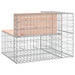 Tuinbank schanskorfontwerp 92x71x65,5 cm massief douglashout