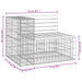 Tuinbank schanskorfontwerp 92x71x65,5 cm massief douglashout