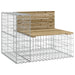 Tuinbank schanskorfontwerp 92x71x65,5 cm geïmpregneerd hout