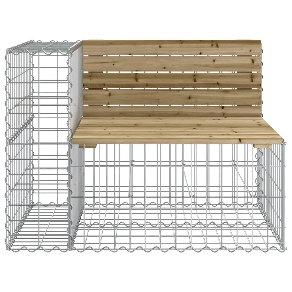 Tuinbank schanskorfontwerp 92x71x65,5 cm geïmpregneerd hout