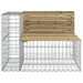 Tuinbank schanskorfontwerp 92x71x65,5 cm geïmpregneerd hout