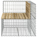 Tuinbank schanskorfontwerp 92x71x65,5 cm geïmpregneerd hout