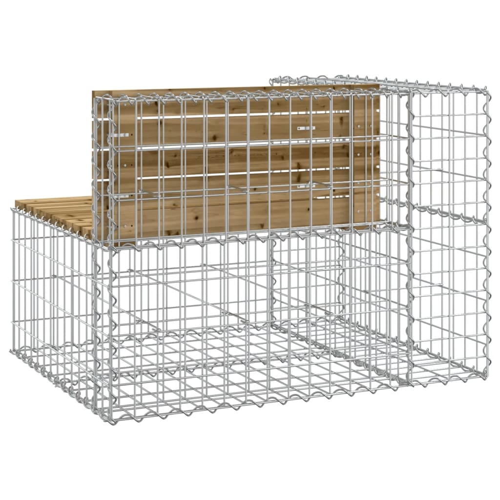 Tuinbank schanskorfontwerp 92x71x65,5 cm geïmpregneerd hout