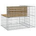 Tuinbank schanskorfontwerp 92x71x65,5 cm geïmpregneerd hout