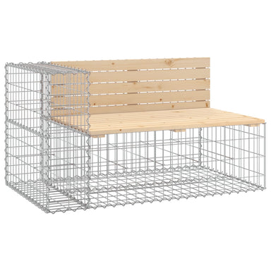 Tuinbank schanskorfontwerp 122x71x65,5 cm massief grenenhout