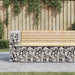 Tuinbank schanskorfontwerp 122x71x65,5 cm massief grenenhout