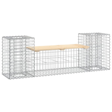 Tuinbank schanskorfontwerp 183x41x60,5 cm massief grenenhout
